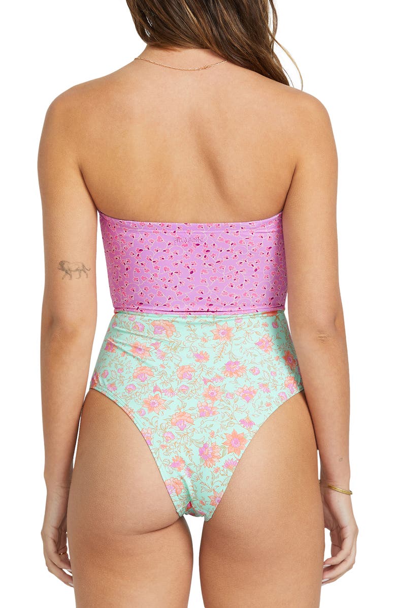 Billabong Folk Story Andrew One-Piece Swimsuit, Alternate, color, Pink Multi