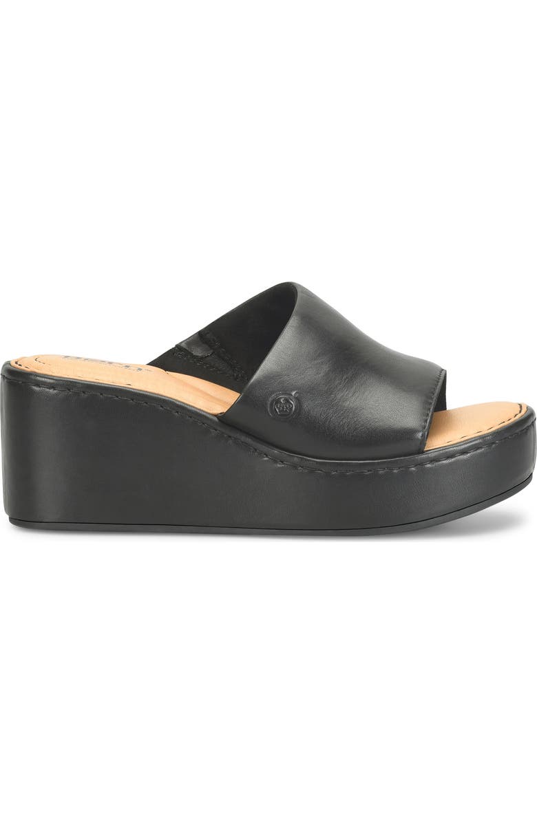 Børn Shilo Platform Wedge Sandal, Alternate, color, Black Leather