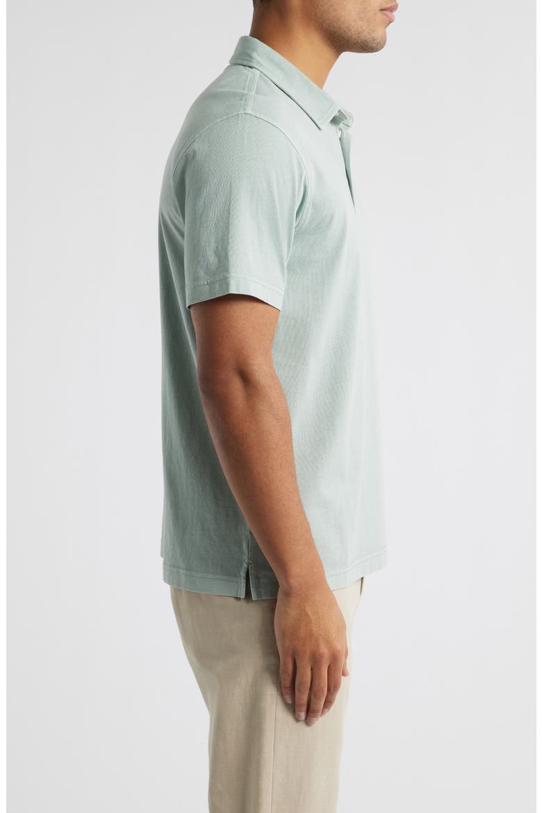 Solid Cotton Jersey Polo, Alternate, color, GREY BLUE