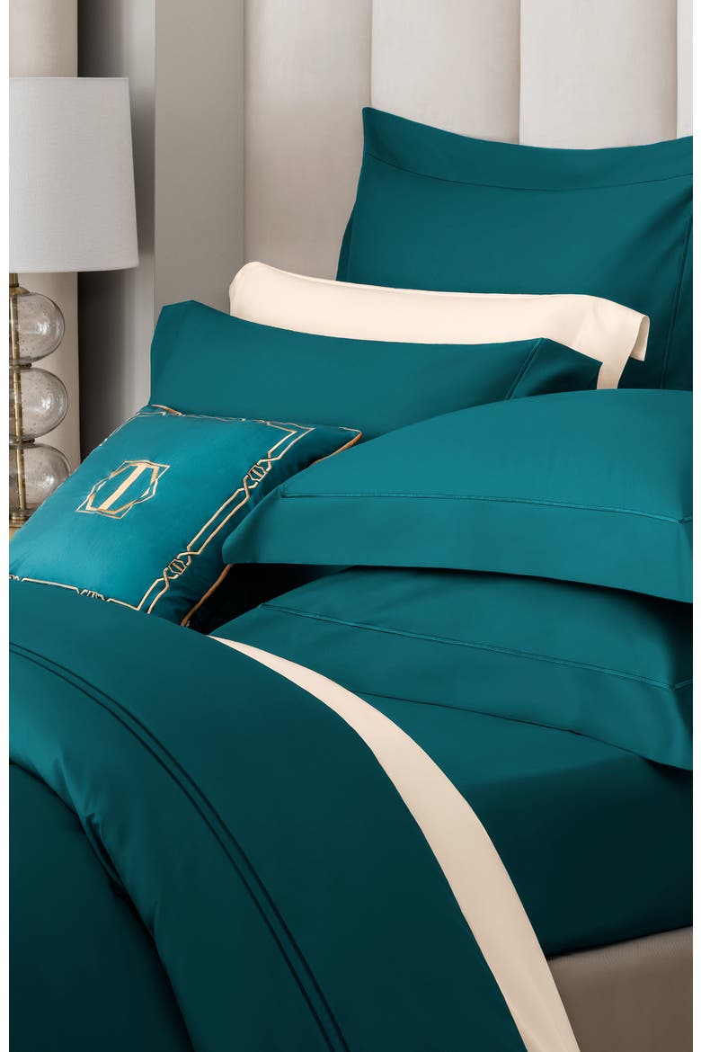 Rhapsody pillowcase set, Alternate, color, Blue-Green