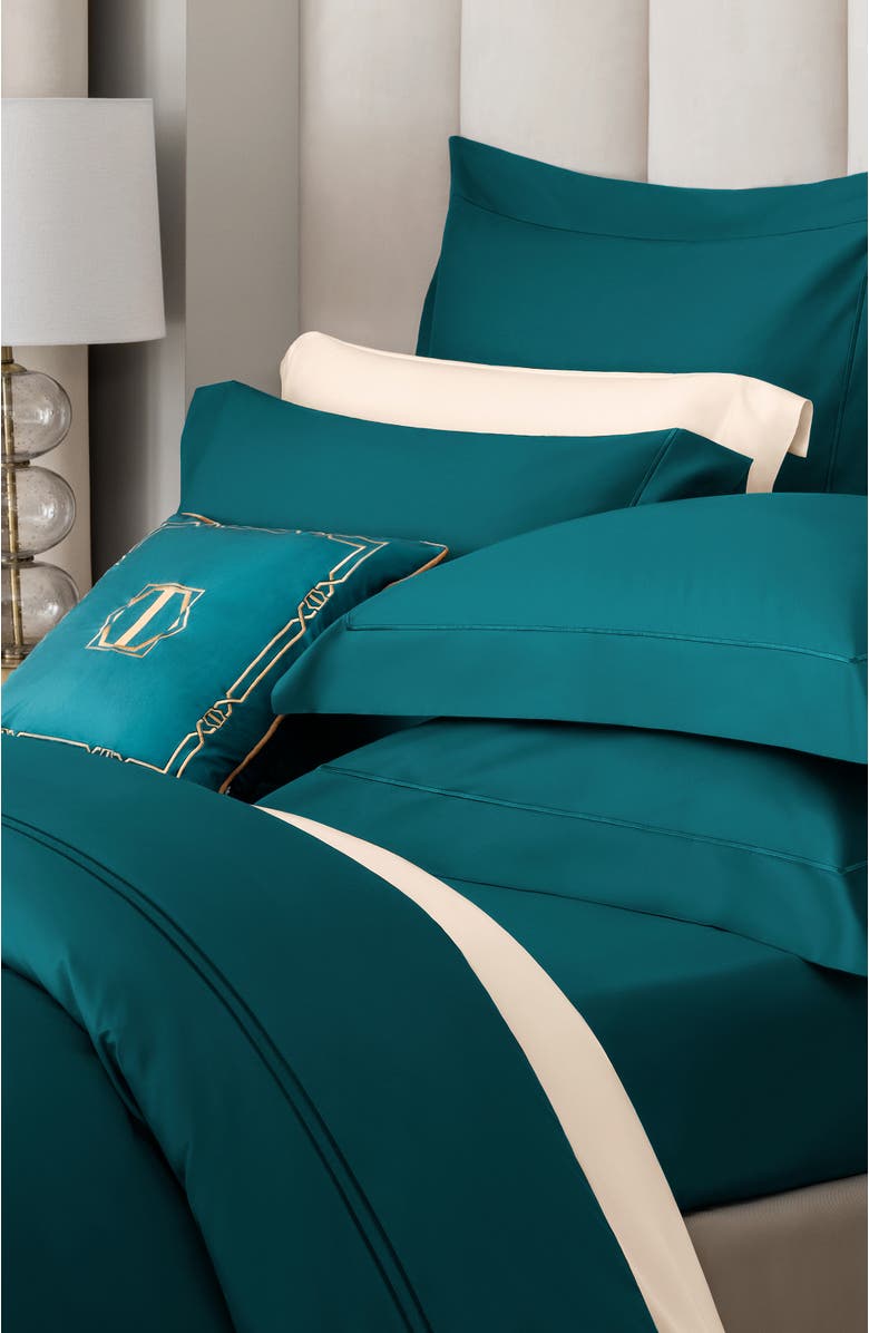 Togas Rhapsody pillowcase set, Alternate, color, Blue-Green