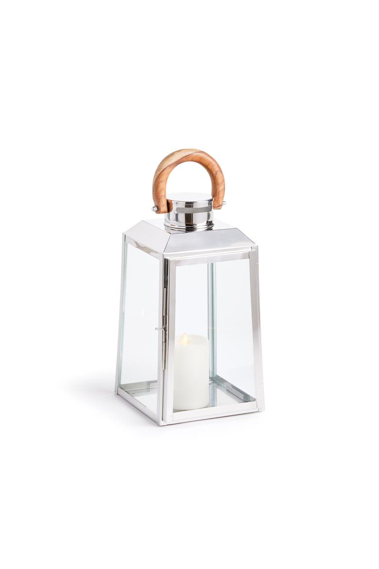 Oceanside Outdoor Lantern, Main, color, Silver