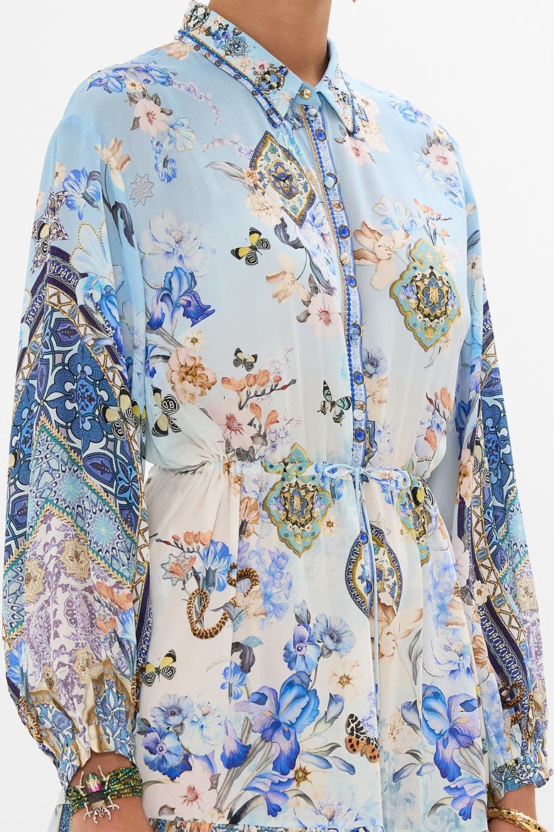 TIERED LONG SHIRT DRESS AL MANIAL PALACE MEMOIRS, Alternate, color, AL MANIAL PALACE MEMOIRS