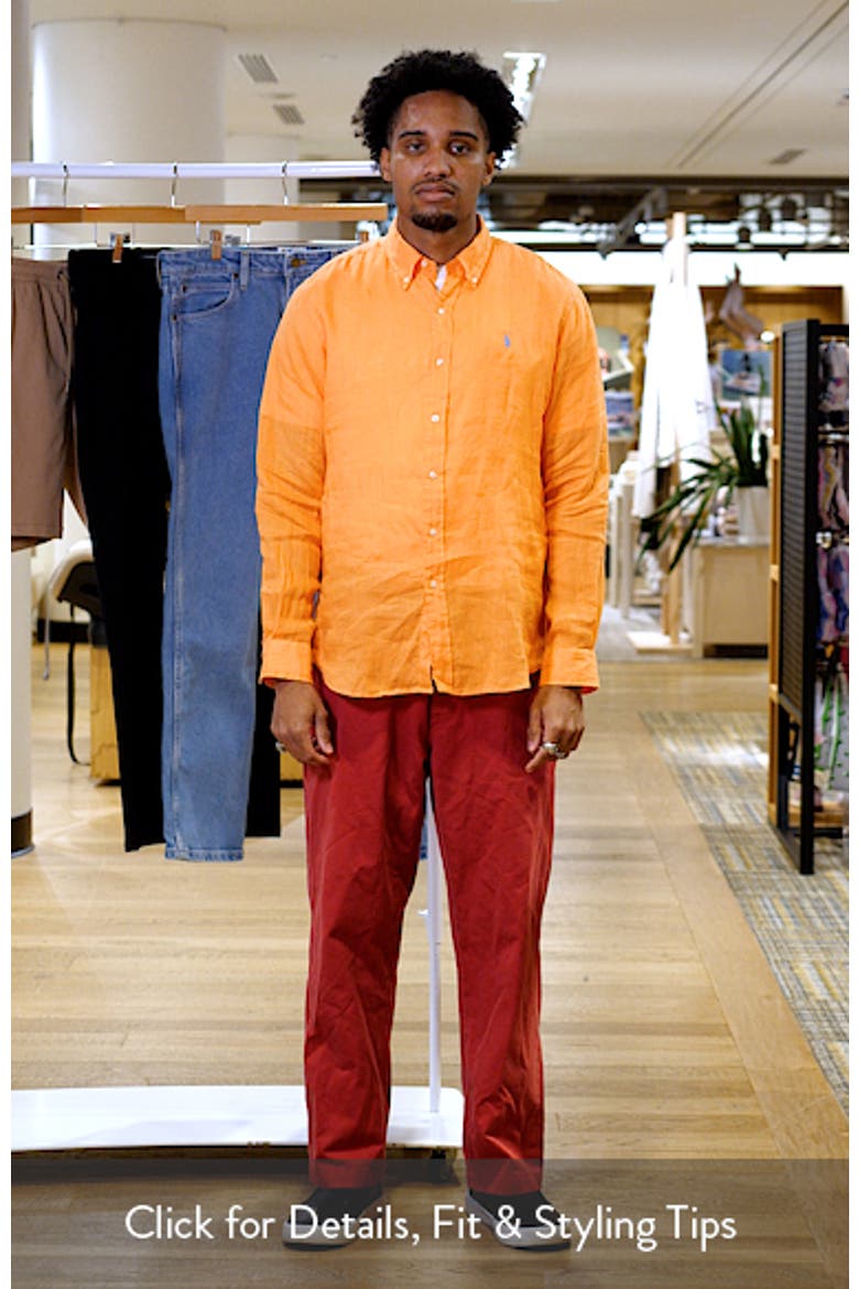 Classic Fit Linen Button-Down Shirt video