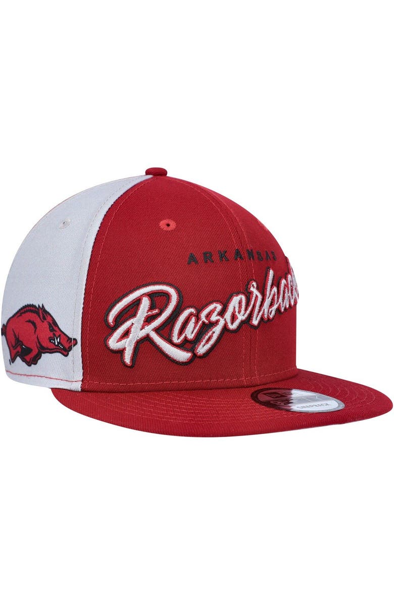 New Era Men's New Era  Cardinal Arkansas Razorbacks Outright 9FIFTY Snapback Hat, Main, color, Cardinal