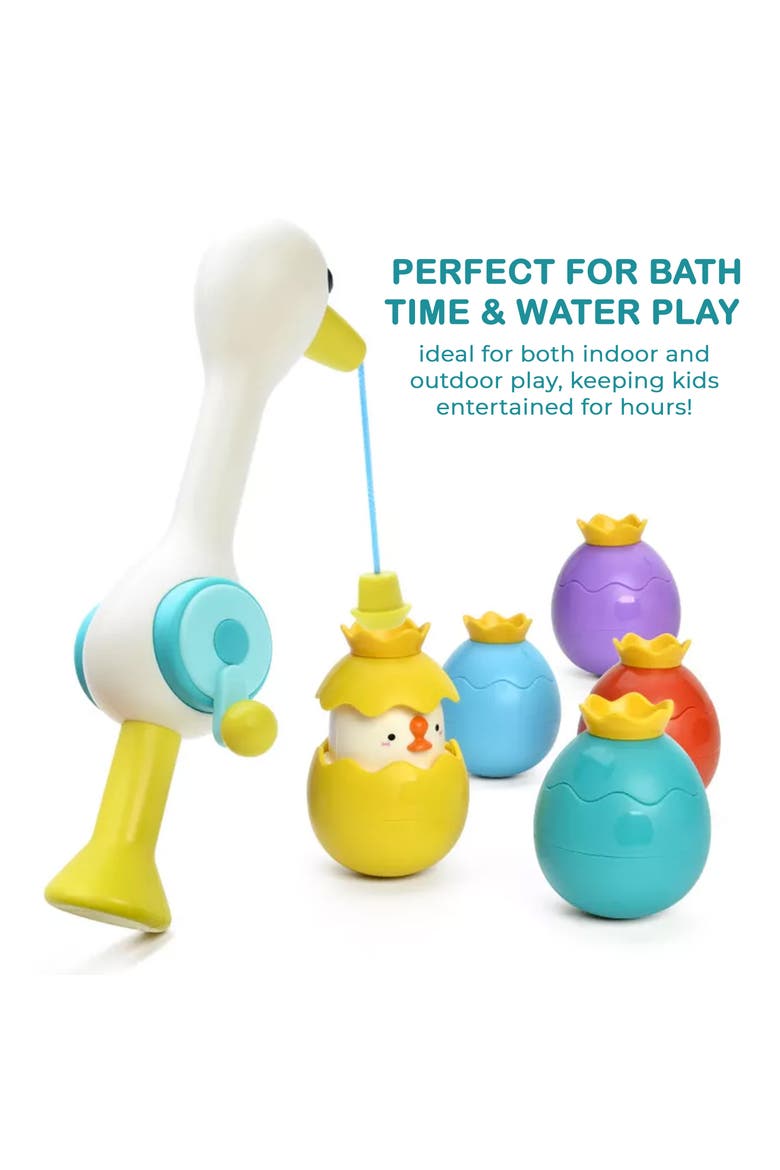 Splash Magnetic Fishing Bath Game with Surprise Eggs, Alternate, color, Multicolor