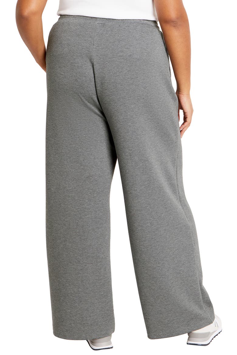 Maia Wide Leg Pull-On Pants, Alternate, color, GREY