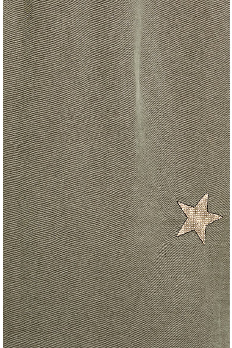 Loren Jacket, Alternate, color, OLIVE GOLD STAR EMBROIDERY