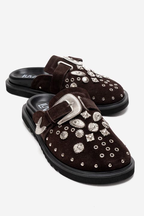 Maril Leather Buckle Sandal