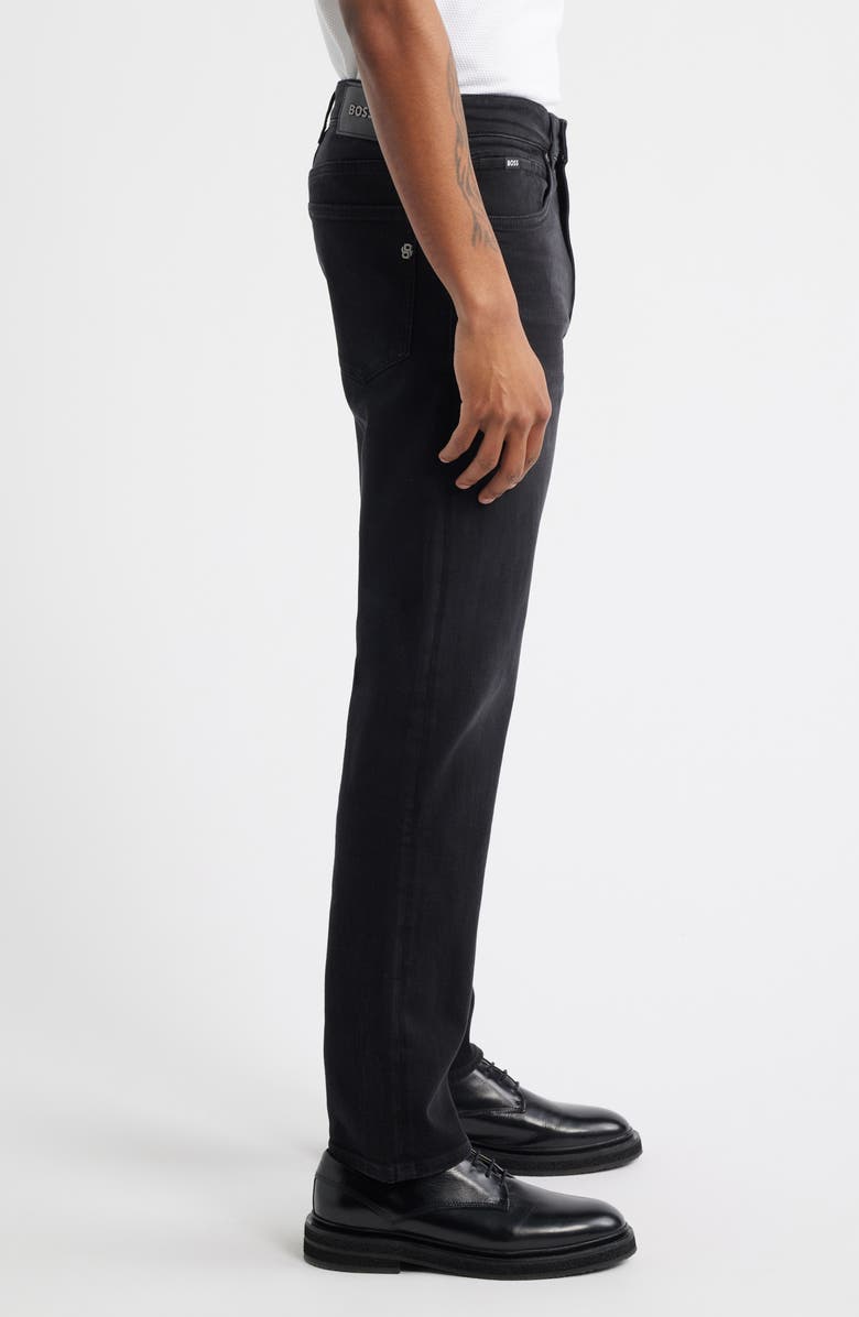 BOSS Ogden Straight Leg Jeans, Alternate, color, Black