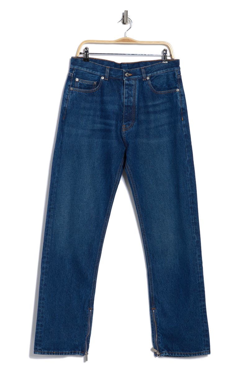 Off-White Zip Tab Detail Skate Jeans, Alternate, color, Medium Denim Blue