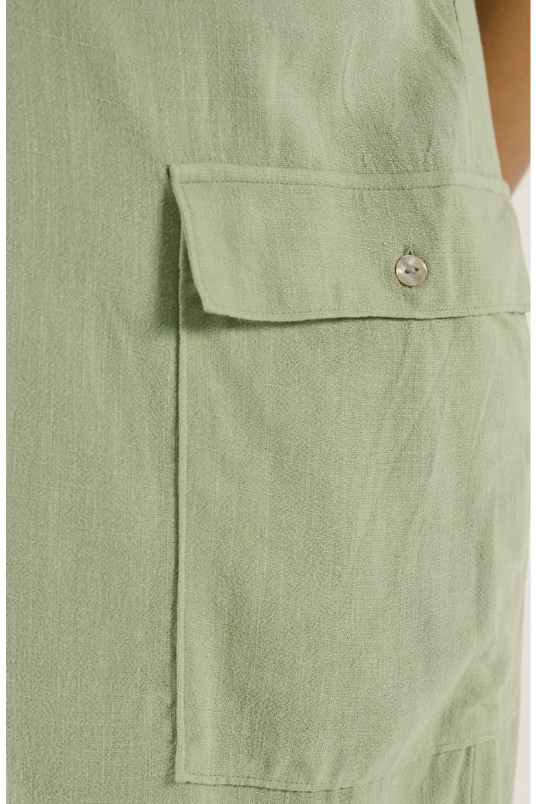 Eloise Maternity Shorts Overall, Alternate, color, Sage