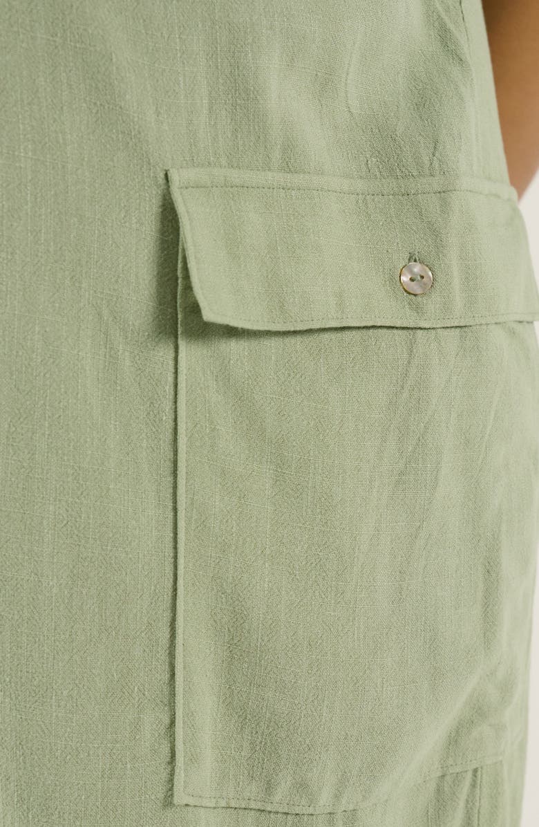 Cache Coeur Eloise Maternity Shorts Overall, Alternate, color, Sage