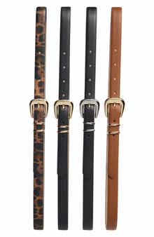 Vince Camuto 4-for-1 Assorted Faux Leather Belts