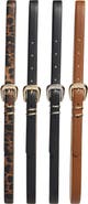 Vince Camuto 4-for-1 Assorted Faux Leather Belts