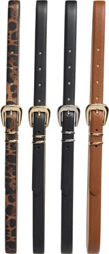 Vince Camuto 4-for-1 Assorted Faux Leather Belts