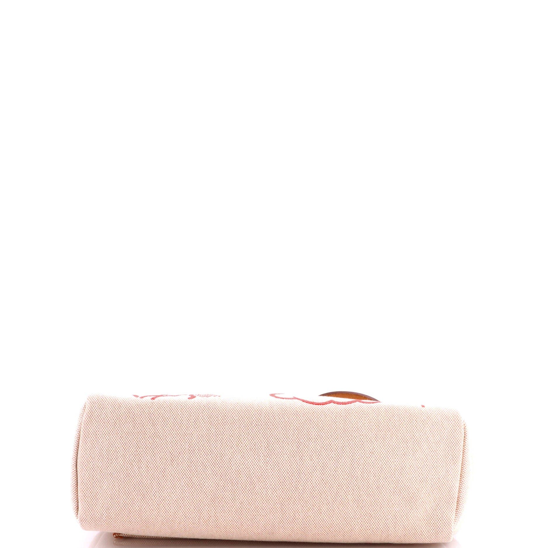 Herbag Zip Pegase Pop Toile and Leather 31, Alternate, color, White