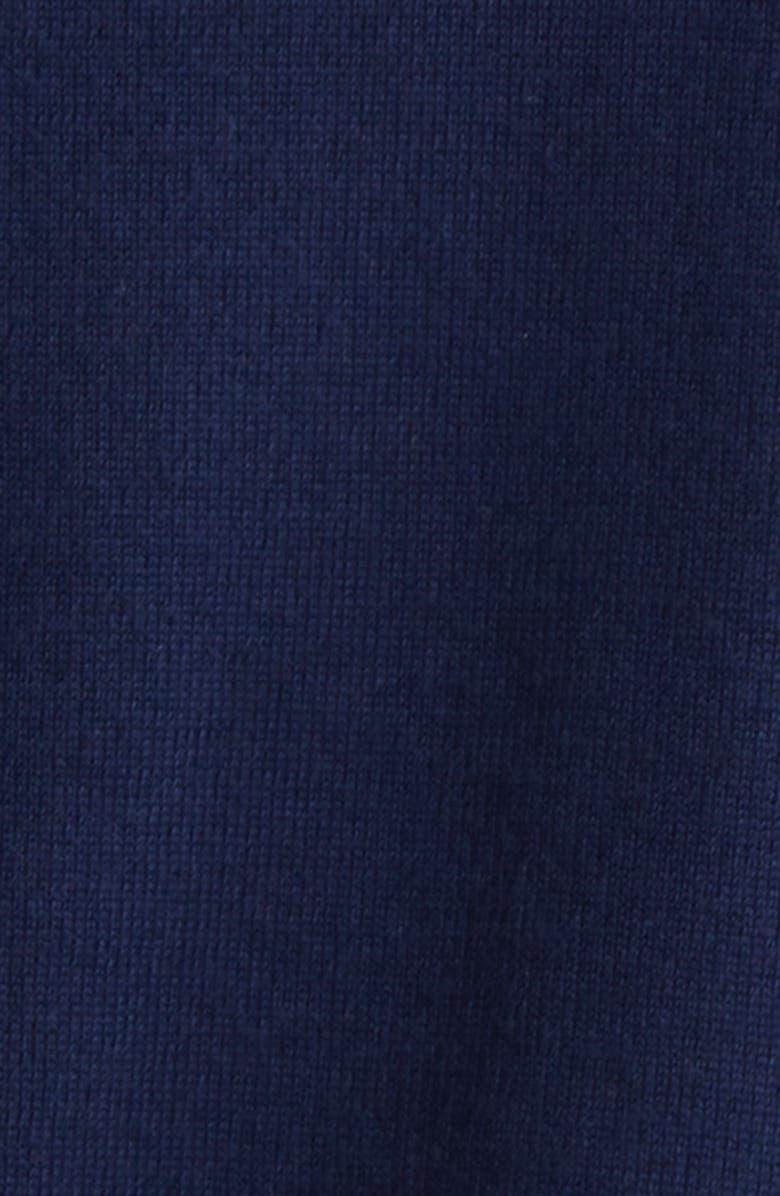 Casablanca Merino Wool Tennis Polo, Alternate, color, Navy