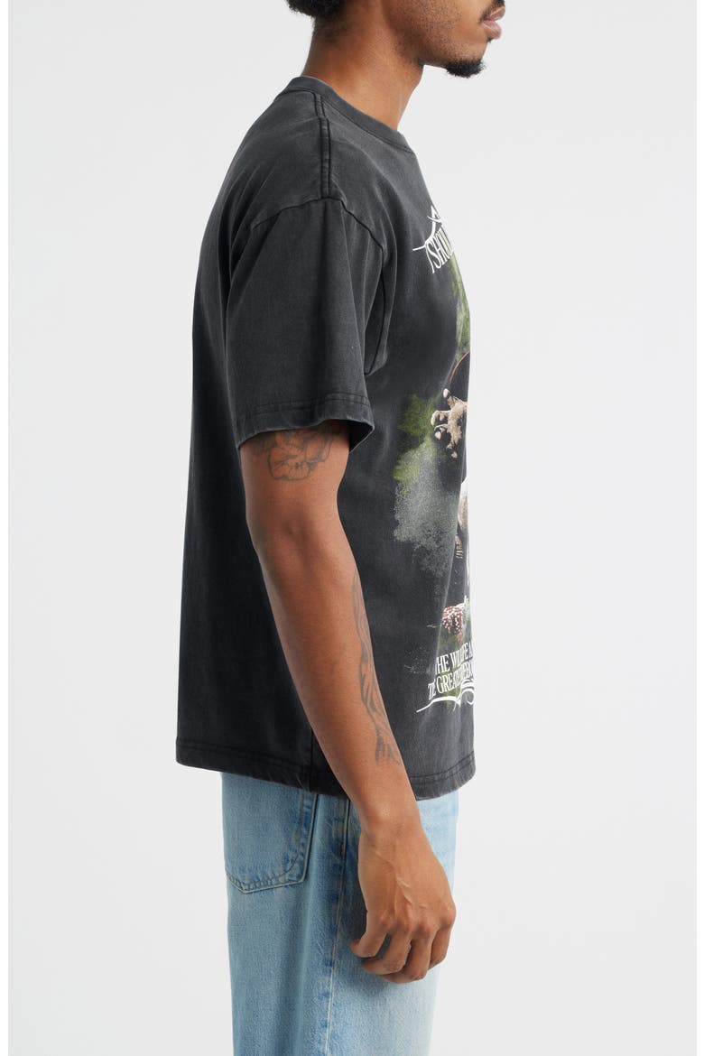 Dennis Rodman Autobiography Graphic T-Shirt, Alternate, color, WASHED BLACK