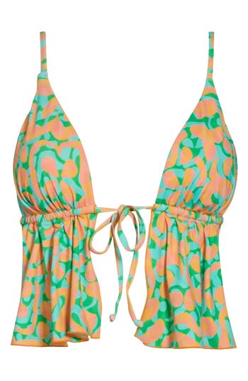 Dippin Daisys Goldie Tankini Bikini Top In Primavera