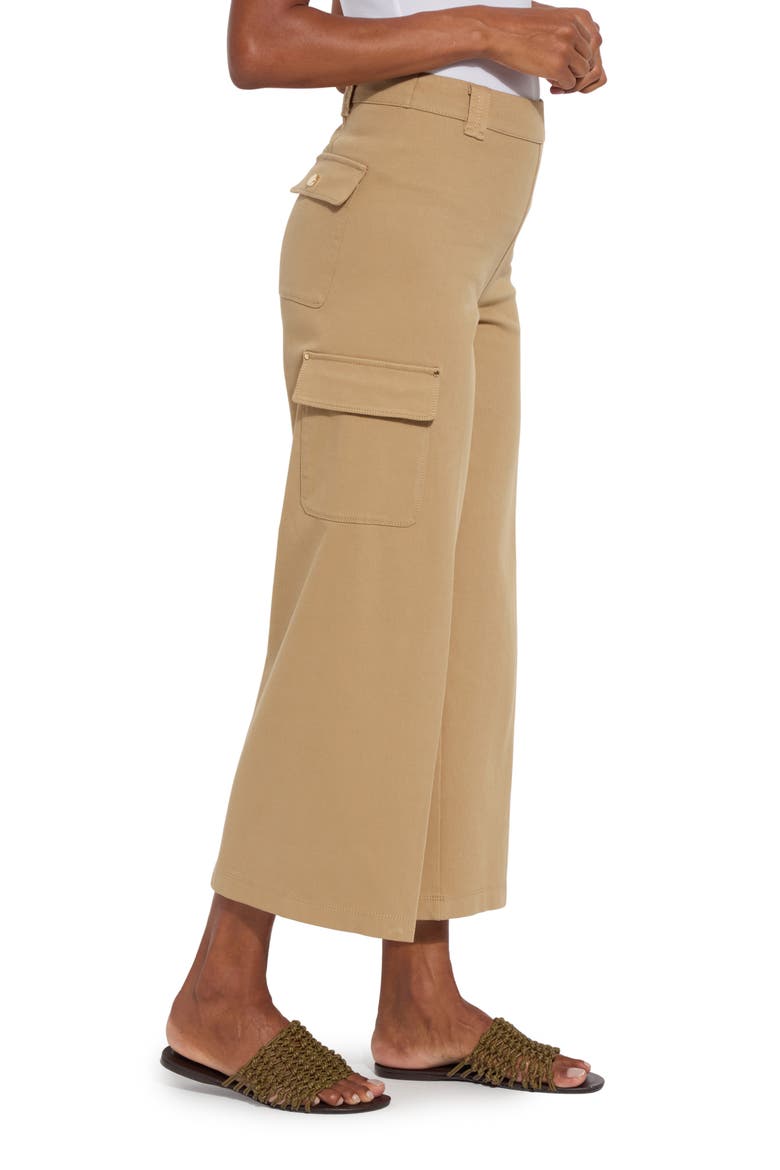 Erin West High Waist Crop Wide Leg Utility Pants, Alternate, color, OLIVE TINT