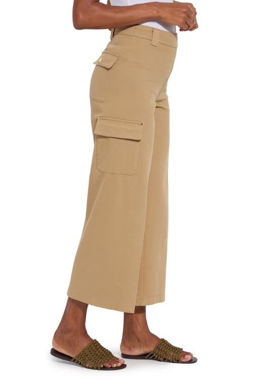 Lyssé Athena Wide Leg Crop (26" Inseam) In Olive Tint