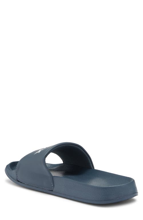 Hurley Wordmark Slide Sandal In Navy