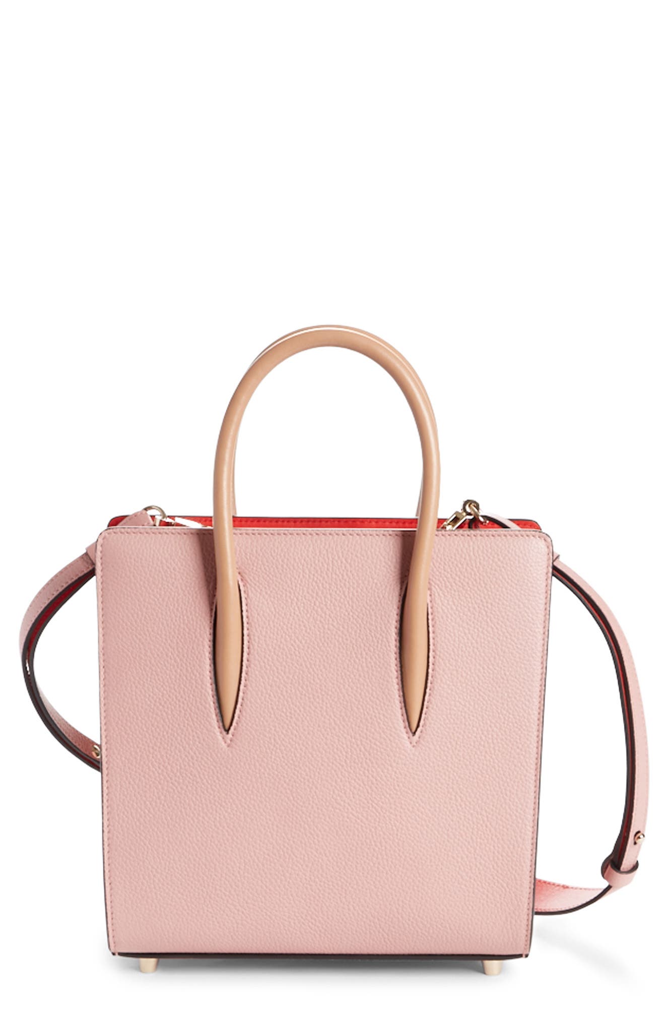 Christian Louboutin Small Paloma Empire Leather Tote, Main, color, 
