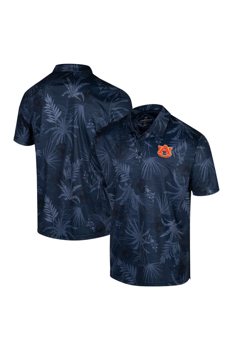 Men's Colosseum Navy Auburn Tigers Big & Tall Palms Polo, Alternate, color, Navy