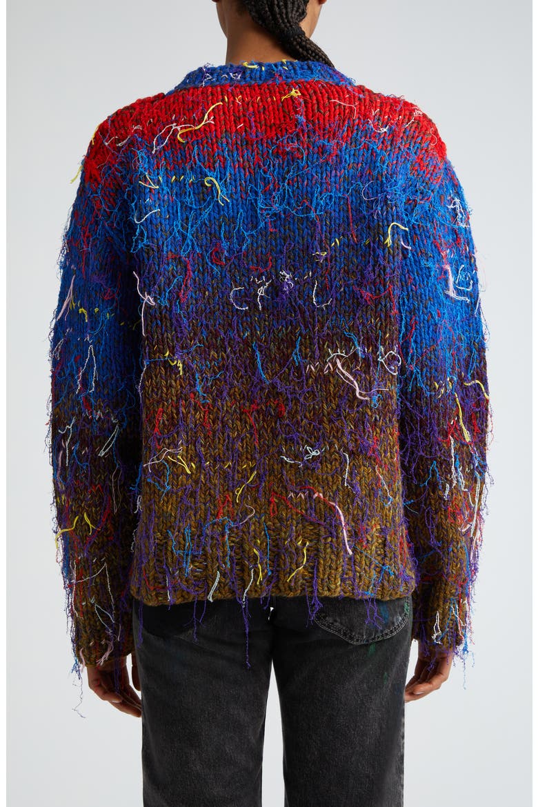Wool Blend Sweater, Alternate, color, RED MIX COLORS