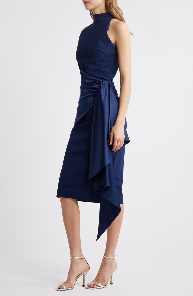 Chiara Boni La Petite Robe Gudairi Sleeveless Midi Dress, Alternate, color, Blue Note