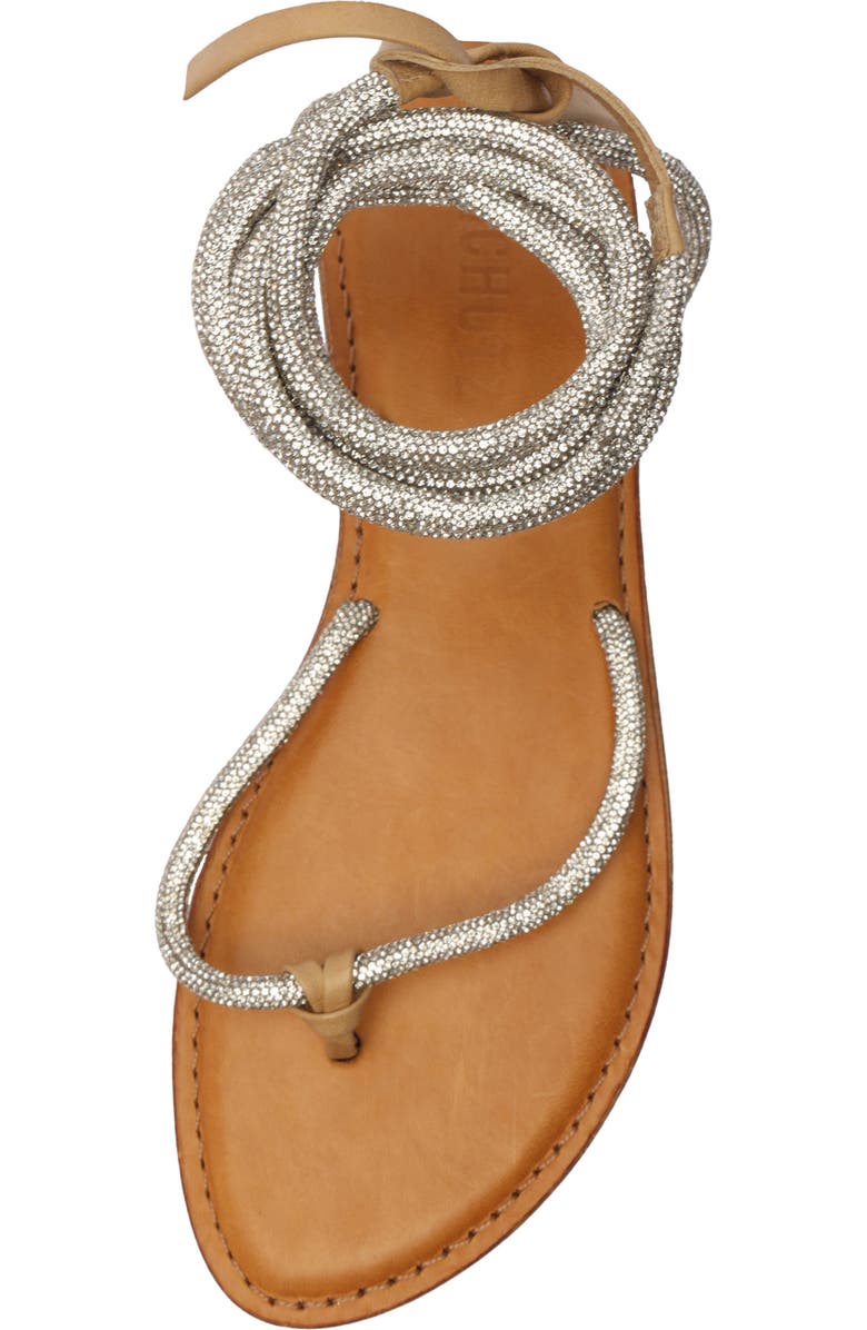 Schutz Kittie Glam Ankle Wrap Sandal, Alternate, color,