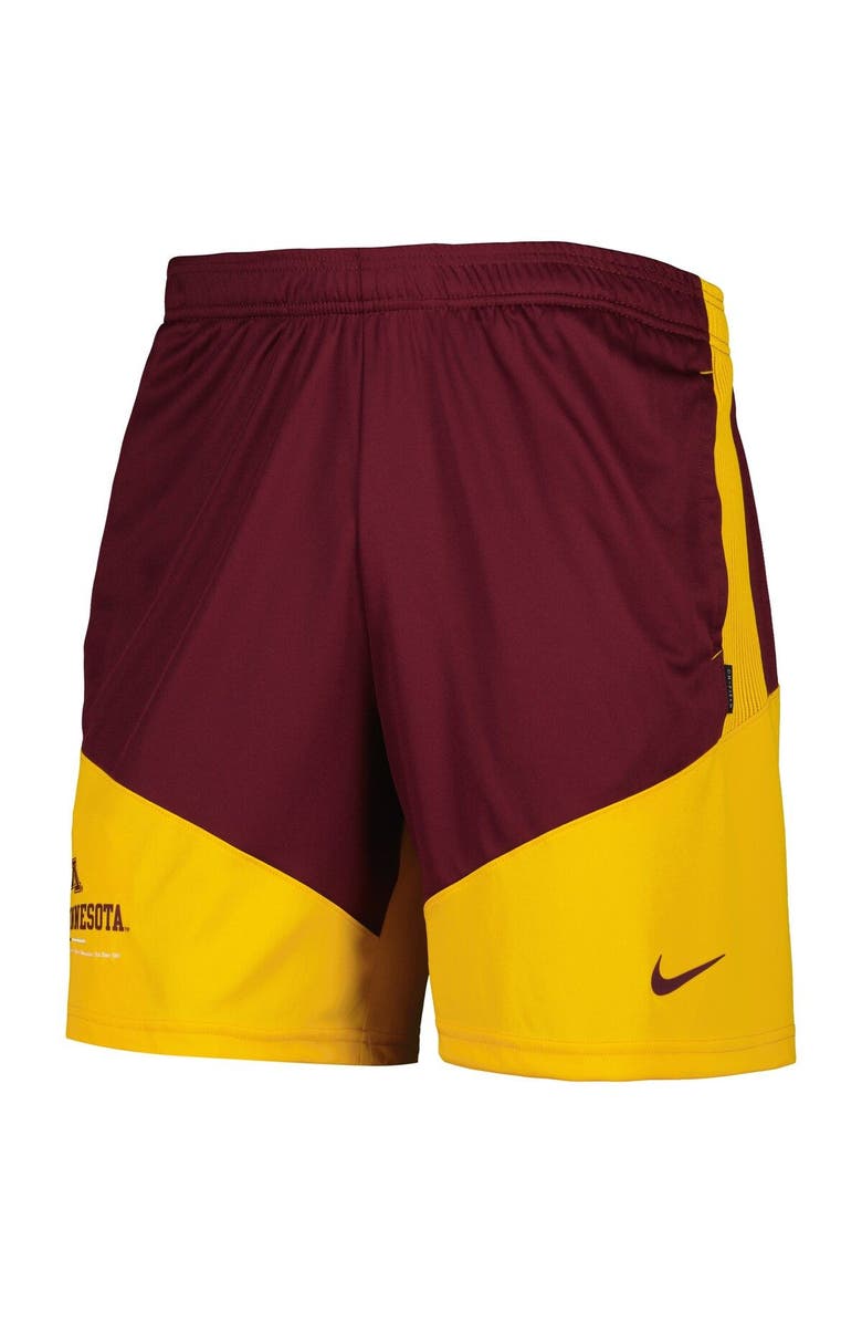 Nike Men's Nike Maroon/Gold Minnesota Golden Gophers Performance Player Shorts, Alternate, color, 