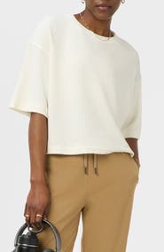 Sweaty Betty After Class Short Sleeve Cotton Blend Sweatshirt