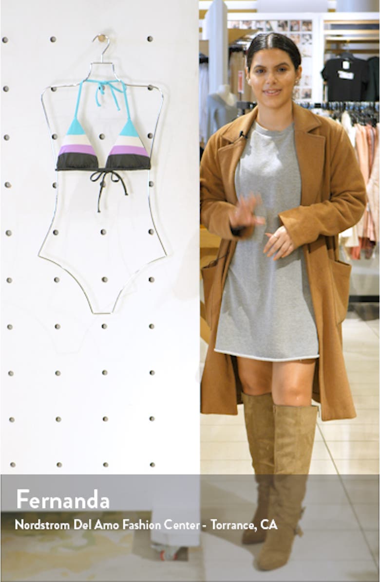 Circuit Colorblock Triangle Bikini Top, sales video thumbnail