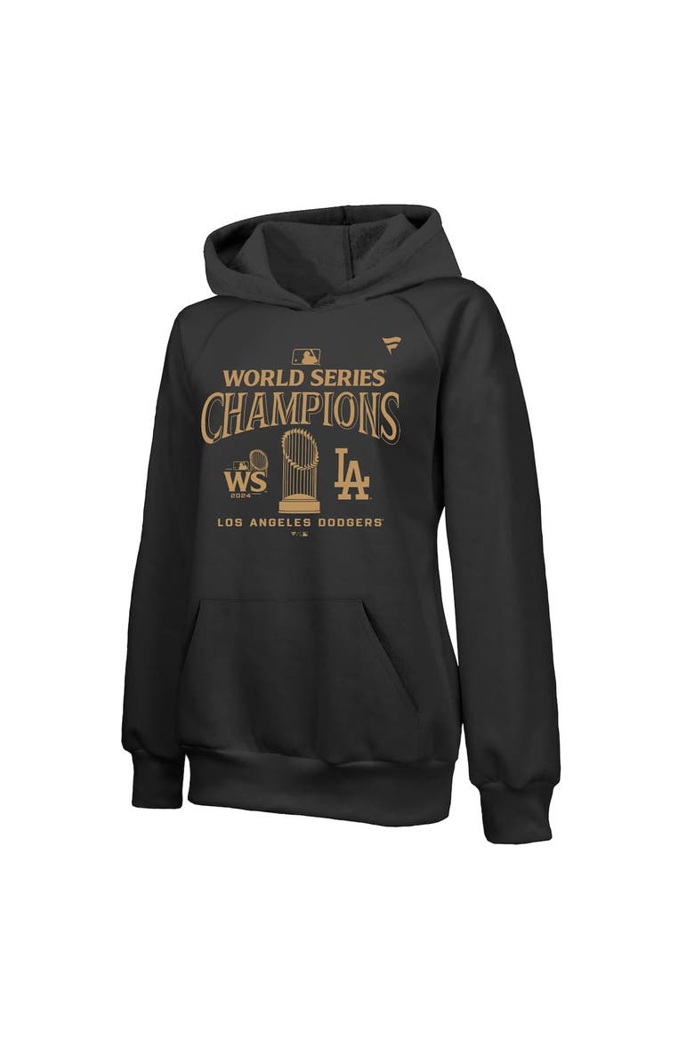 FANATICS Women's Fanatics Black Los Angeles Dodgers 2024 World Series Champions Parade Pullover Hoodie, Alternate, color, 