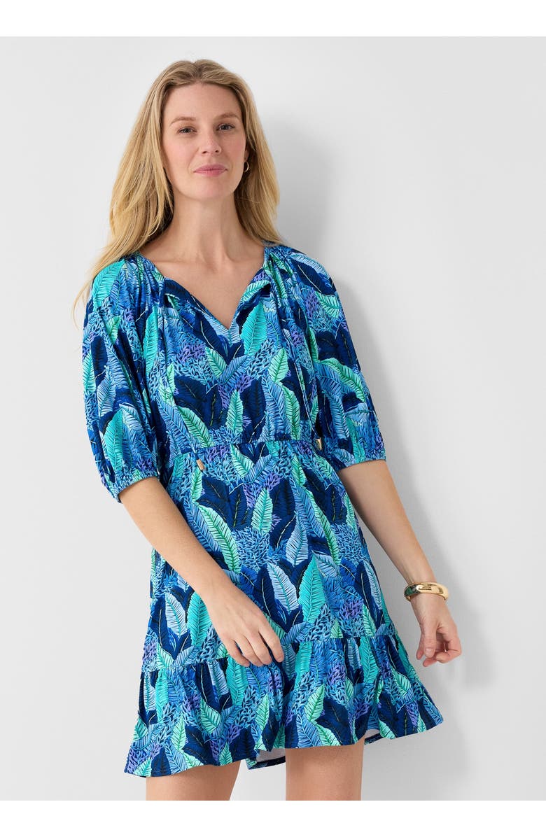 Cabana Life Flowy Tiered Dress, Alternate, color, Blue Myers