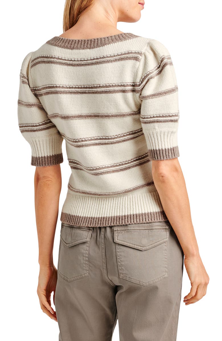 Splendid Hope Sweater, Alternate, color, Tawny Heather Stripe