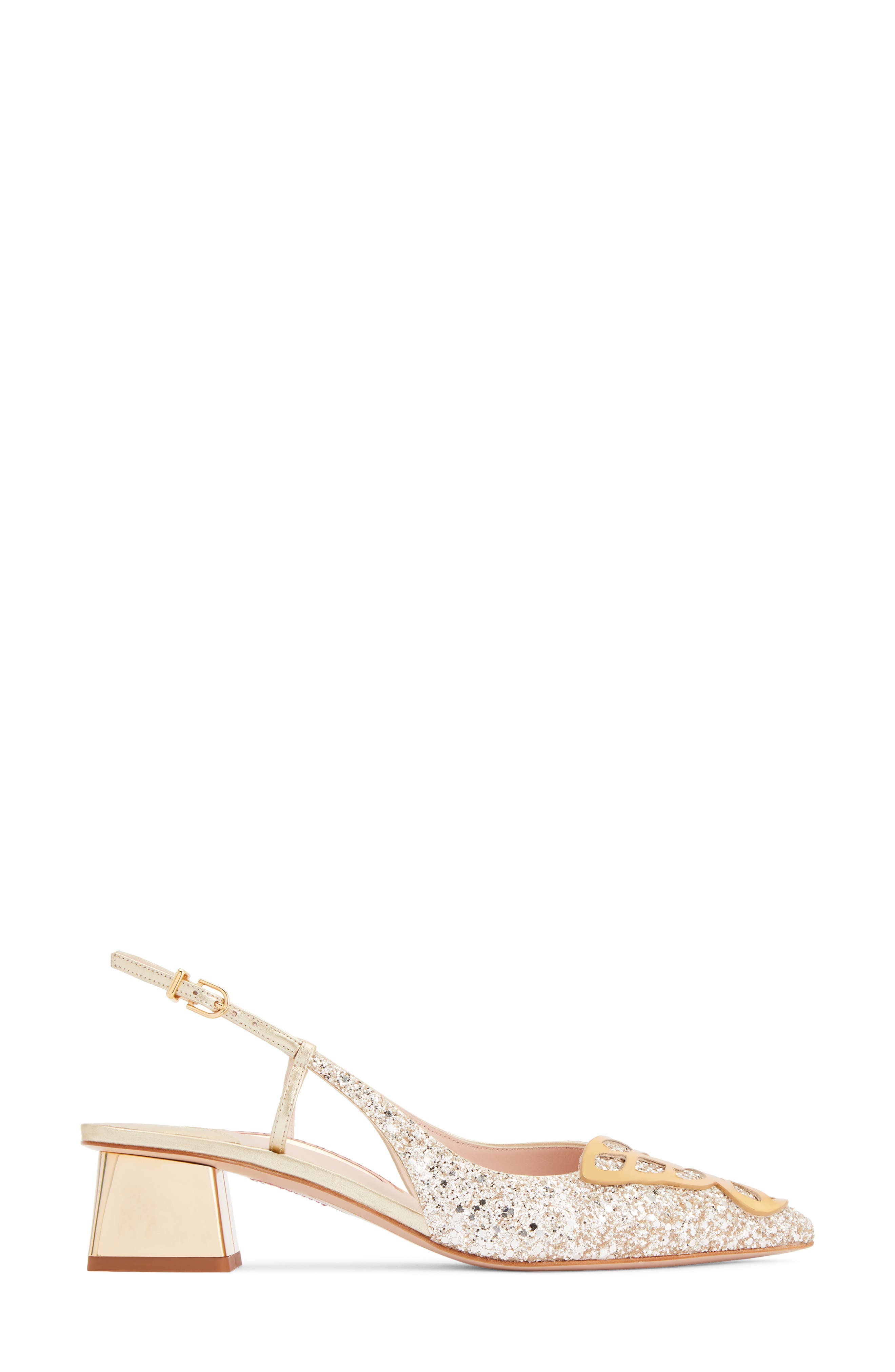 SOPHIA WEBSTER Butterfly Embellished Mismatched Slingback Sandals, Alternate, color, 