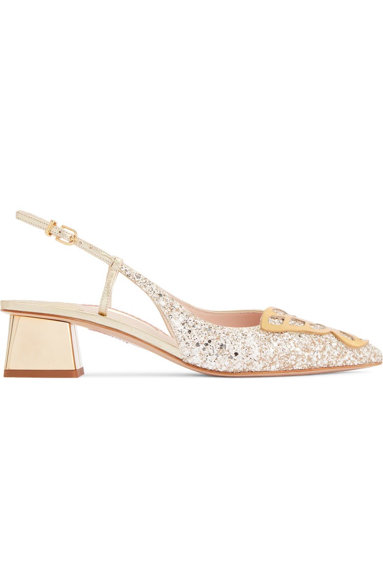 SOPHIA WEBSTER Butterfly Embellished Mismatched Slingback Sandals, Alternate, color,