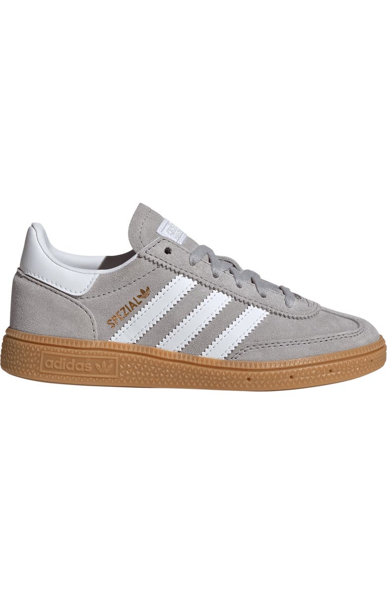 adidas Kids' Handball Spezial Sneaker, Alternate, color, Grey/ White/ Gum