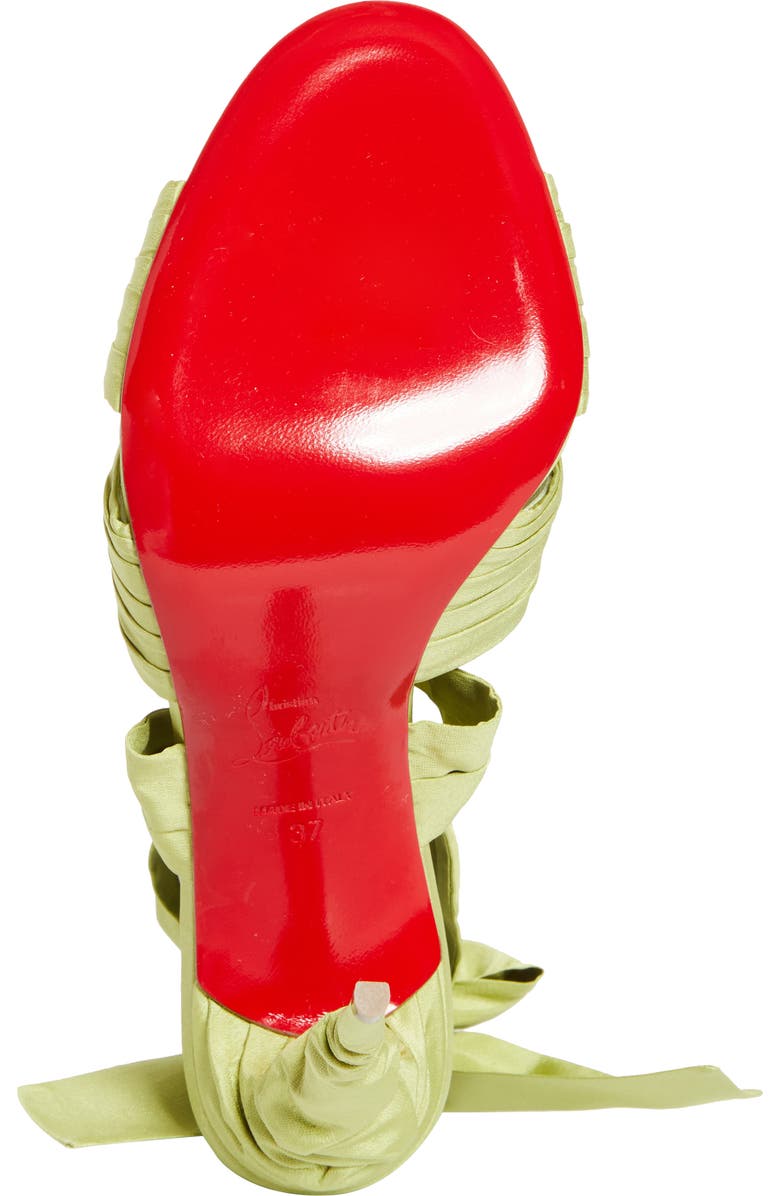 Christian Louboutin Affabula Ankle Wrap Sandal, Alternate, color, Haiiro/ Lin Haiiro