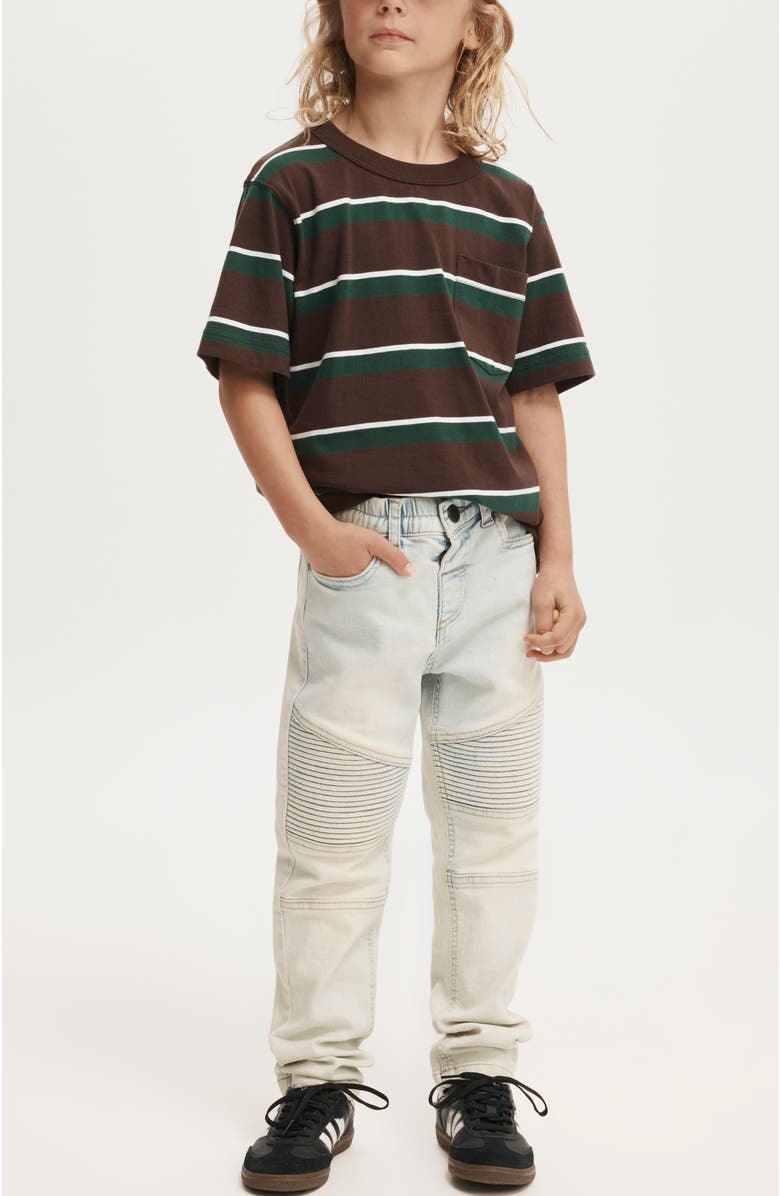 Cotton On Kids Kid's Skinny Fit Moto Jean, Alternate, color, 