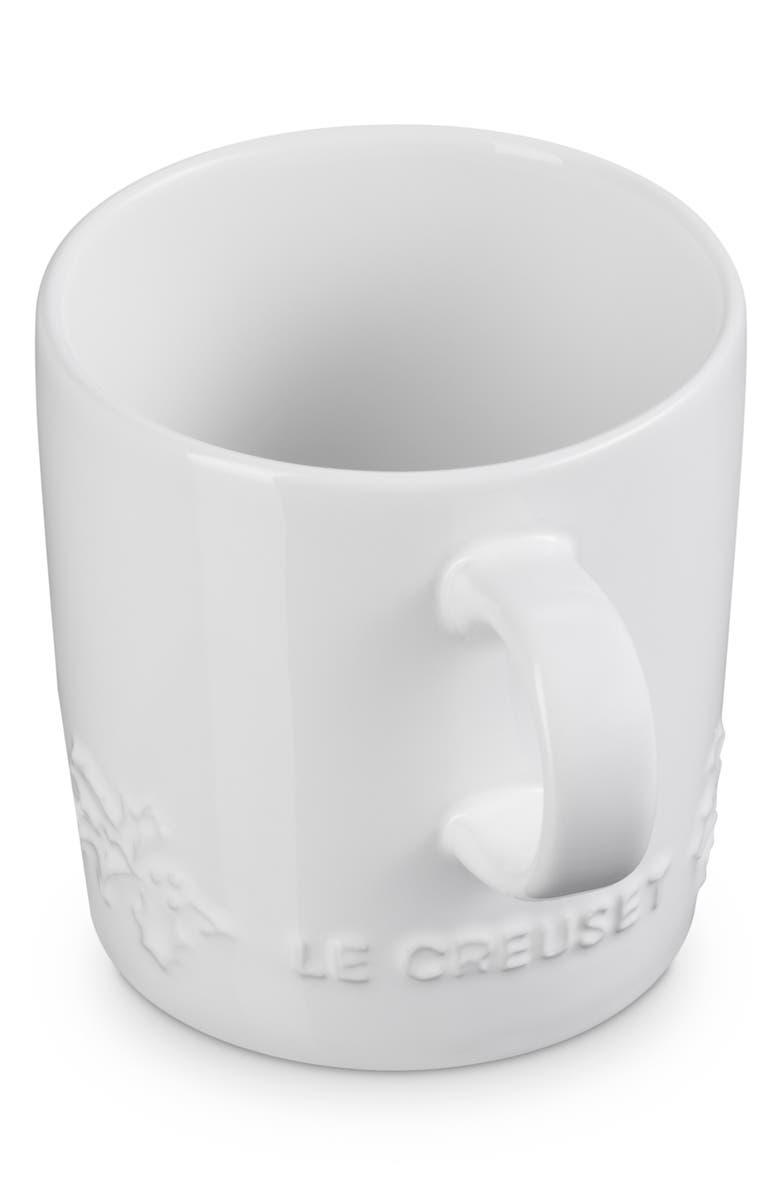 Le Creuset Holly Collection Mug, Alternate, color, White