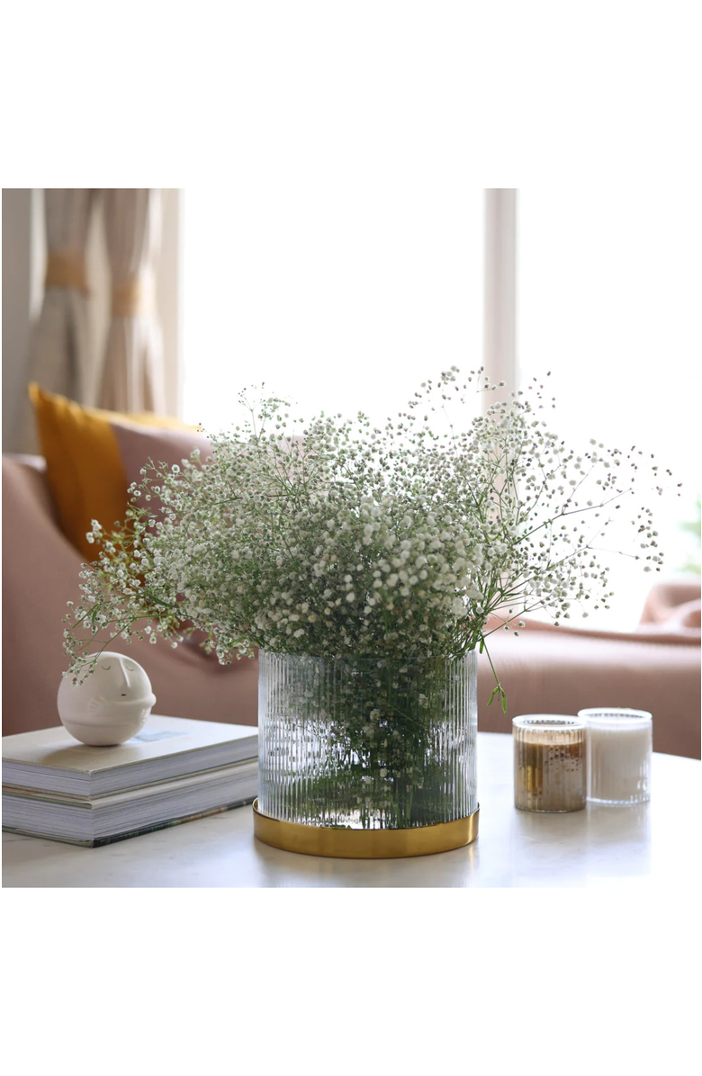 Fluted Glass Vase