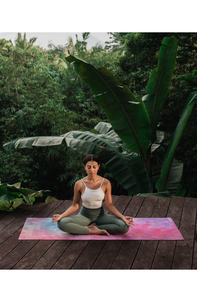 Yoga Design Lab Combo Yoga Mat 3.5mm- 2-in-1, Alternate, color, Tribeca Sand