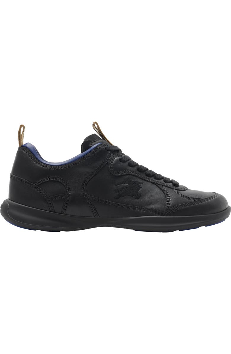 Burberry Leather Matrix Sneakers, Main, color, Black