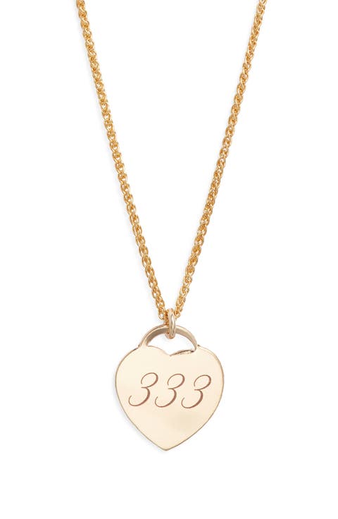 Alice Angel Numbers Pendant Necklace