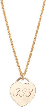 Set & Stones Alice Angel Numbers Pendant Necklace