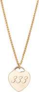 Set & Stones Alice Angel Numbers Pendant Necklace